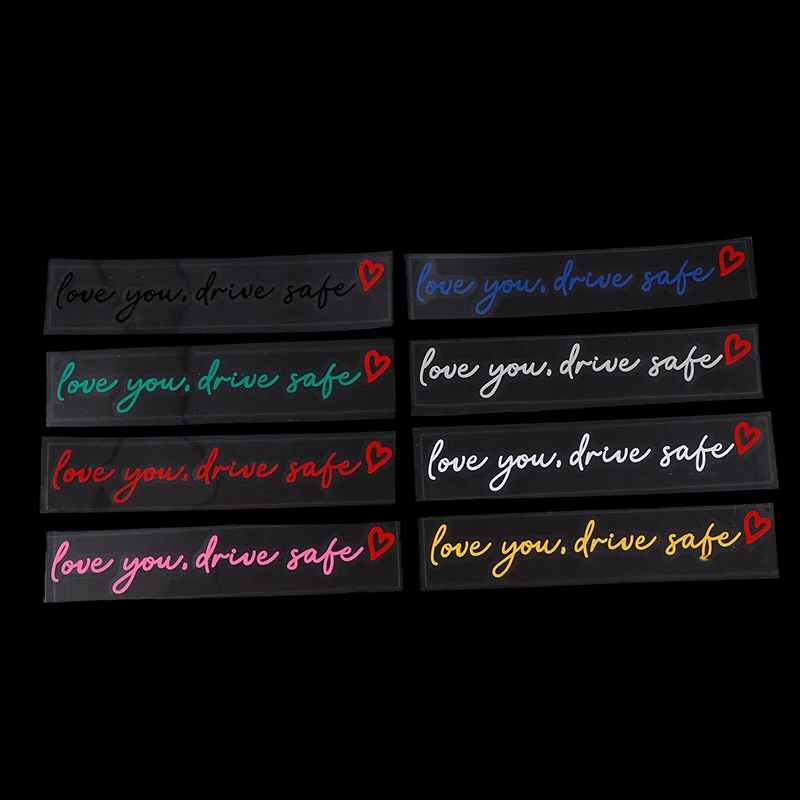 Safety Reminder Sticker Love You Drive Safe 1PC Vinyl Decal Car Mirror Auto Interior Decoration Gift Women Driver