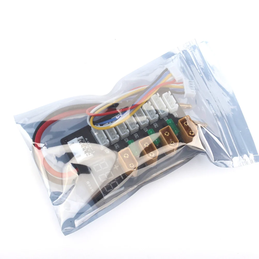 Placa de carga paralela negra, caja de aluminio de salida de 4 canales, carga rápida para equipo de fotografía Lipo Pack, 1 ud.