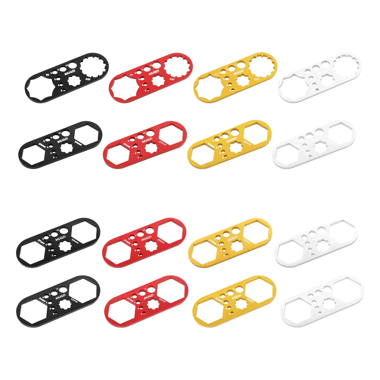 Bicycle Fork Cap Wrench Spanner Aluminum Alloy Sturdy with Thread Measuring Hole Bike Repair Tool Bike Front Fork Caps Wrench