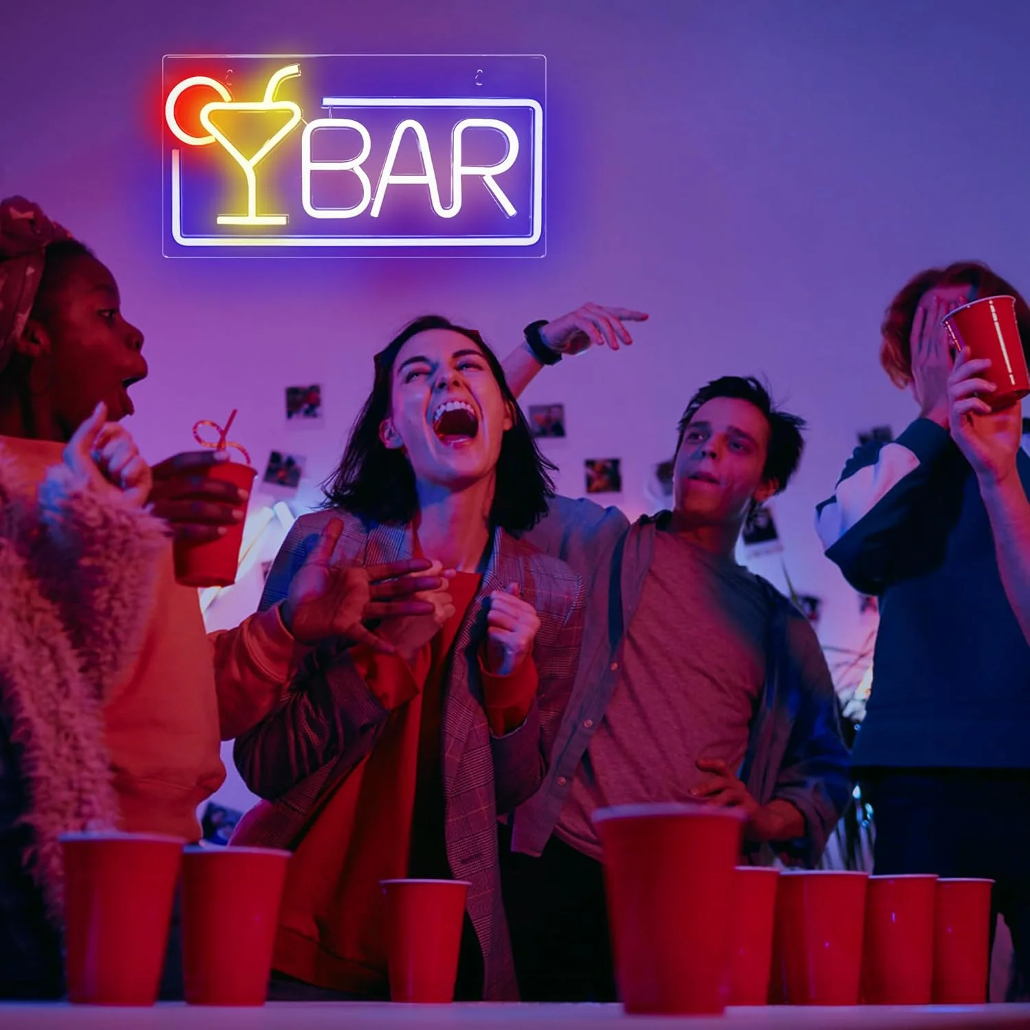 النيون Led تسجيل البيرة الوقت متجر بار مطعم فندق KTV ديكور النيون بار تسجيل عمود إضاءة LED علامات للمنزل بار حانة نادي الحفلات جدار ديكور