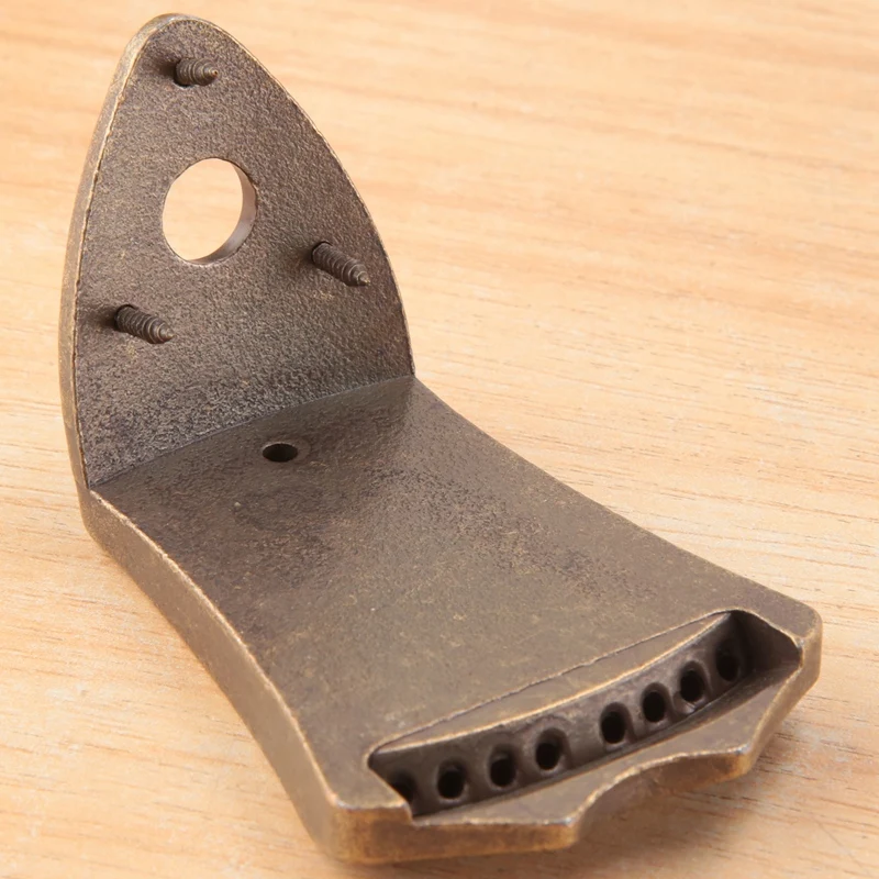 Bronze Metal Triangle Mandolin Tailpiece Parts For 8 String Arched Top Mandoline Replacement