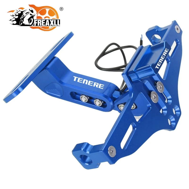 

Motorcycle For Yamaha Tenere 700 XT700Z Tenere700 900 Rear License Plate Holder Bracket with Light Tail Tidy Fender Eliminator