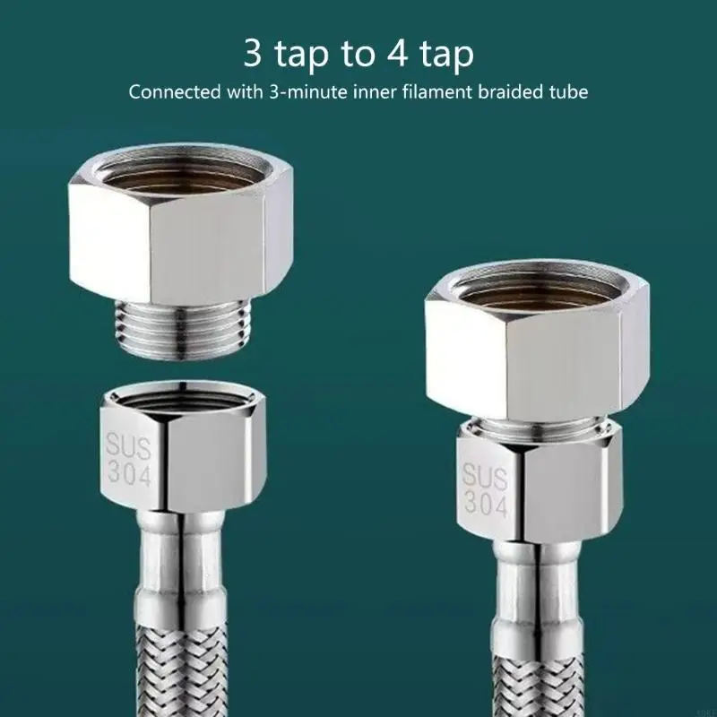 Steel Water Connector Pipe Adapter rusts Resistant for Professional Plumbers A0KF