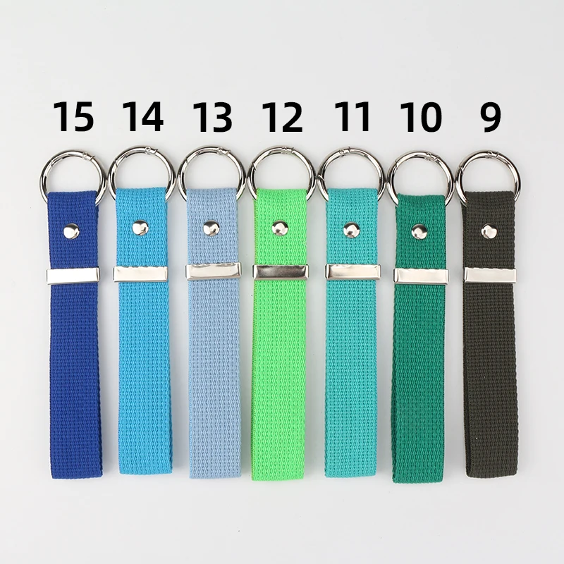 3X17CM Fashion Keychain Lanyard Wrist Strap Keyring Korea High Quality Webbing Fabric Key Chain Backpack Baggage Tag Pendants