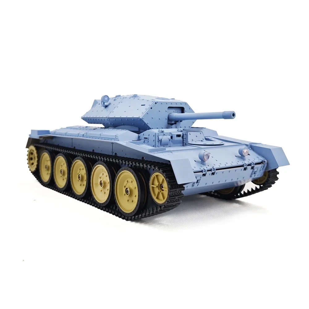 Coolbank 1/16 UK Crusader Mk.III RC Tank G2078 Remote Controlled Tracked Vehicle Turret 360 Degree Rotating Dual Flow Gearbox