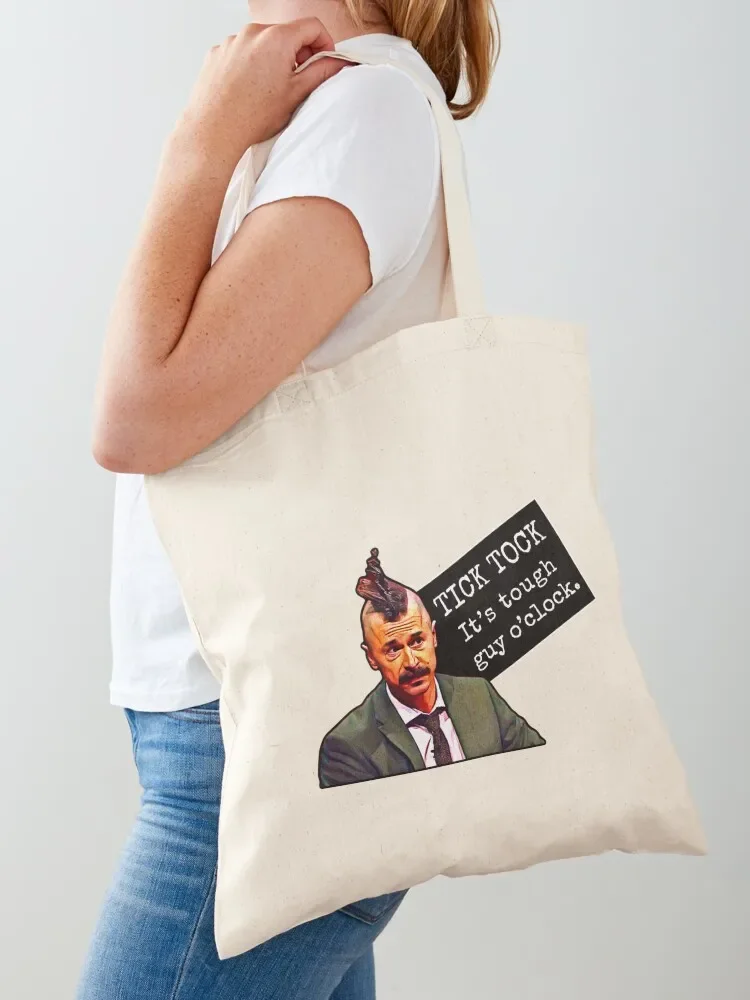 Tick Tock, it's tough guy o'clock - Mike Wozniak Tote Bag canvas bags hand bag ladies canvas tote bag female