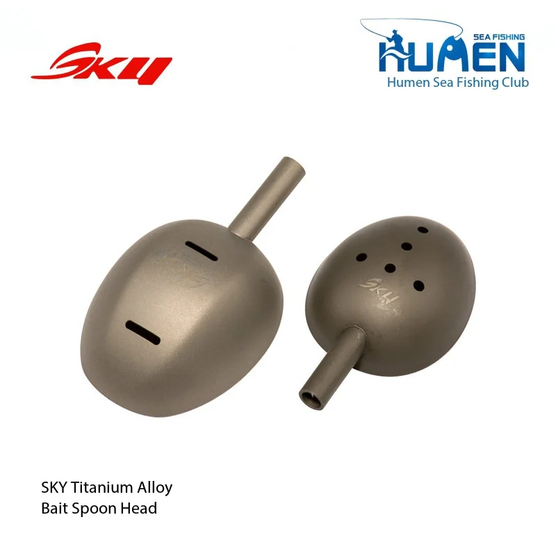 

Ultra Light Titanium Alloy Baiting Spoon Head For Rock Fishing, Long-Range Baiting, Non Stick Bait, Fishing Gear Accessories
