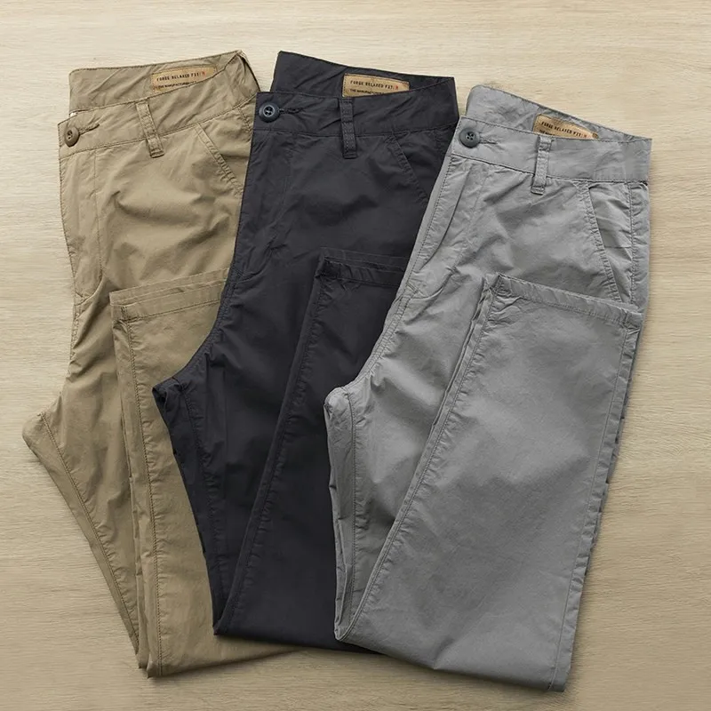 

Mens Work Trousers Anti-tear Dirt-resistant Summer Workwear Loose Fit Long Pants Welding Protection Labor orms