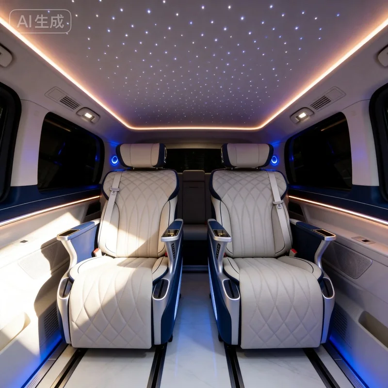 Hot selling Factory Custom Luxury Leather Modified Seats, Auto Interior Upgrade For Van, Fit V-Class, Sprinter