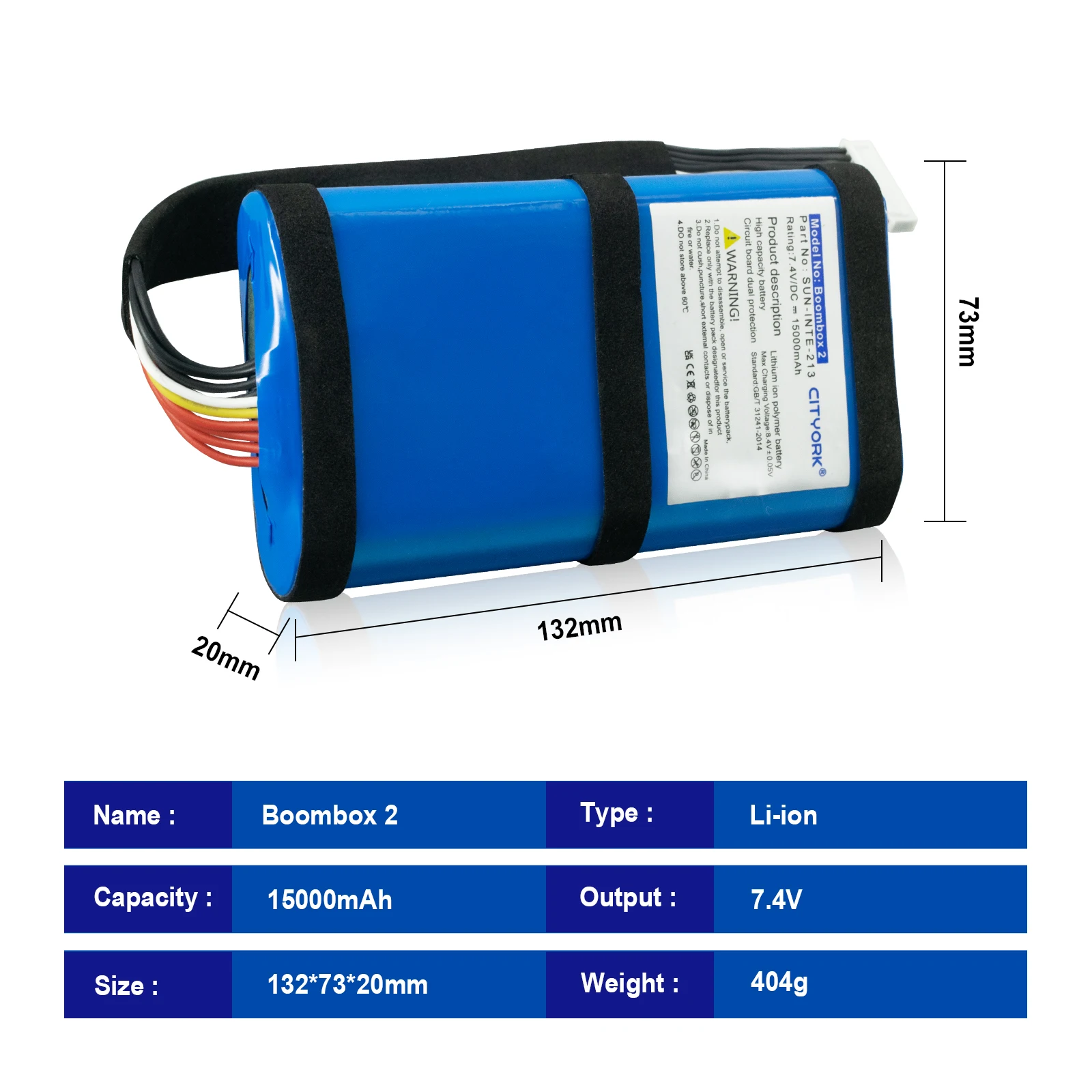 PALO Original Wireless Bluetooth Speaker batteries For JBL BOOMBOX2 SUN - INTE - 213 Jbl Boombox 2 Replacement Battery