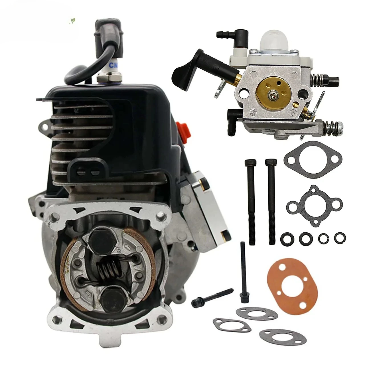 FLMLF 2-stroke 4-hole 30.5CC 32CC 29CC Reed Case Engine for 1/5 HPI ROFUN ROVAN KM BAJA Losi 5ive T FG GoPed RedCat Rc Car Parts
