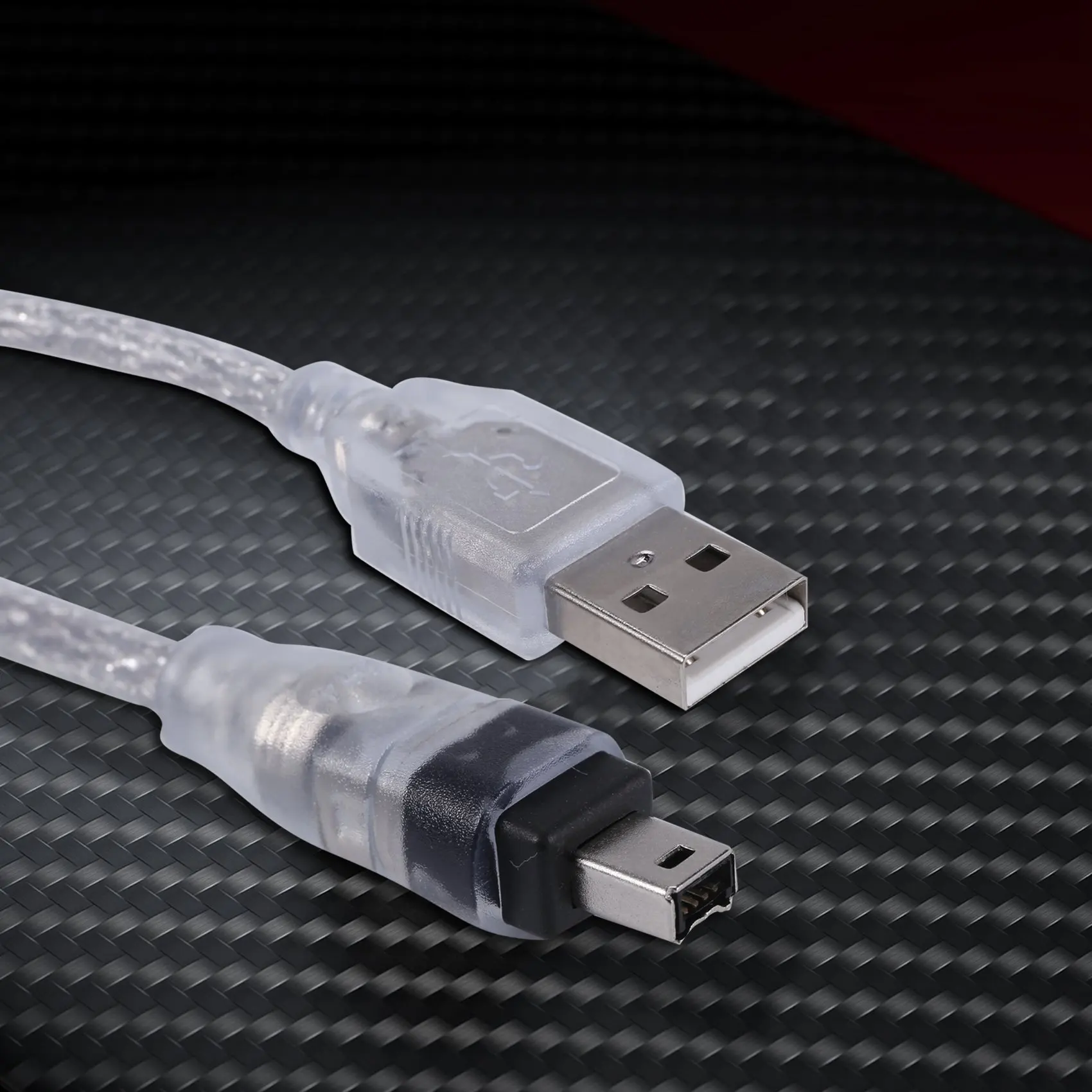 1.5M USB na IEEE 1394 4-pinowy kabel przejściowy Firewire DV do kamery PC HY