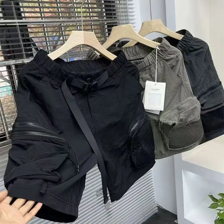 

Высококачественные повседневные уличные брюки «пять четвертей» для летнего отдыха, рабочая одежда, брюки с несколькими цветами, прямые брюки из полиэфирного волокна