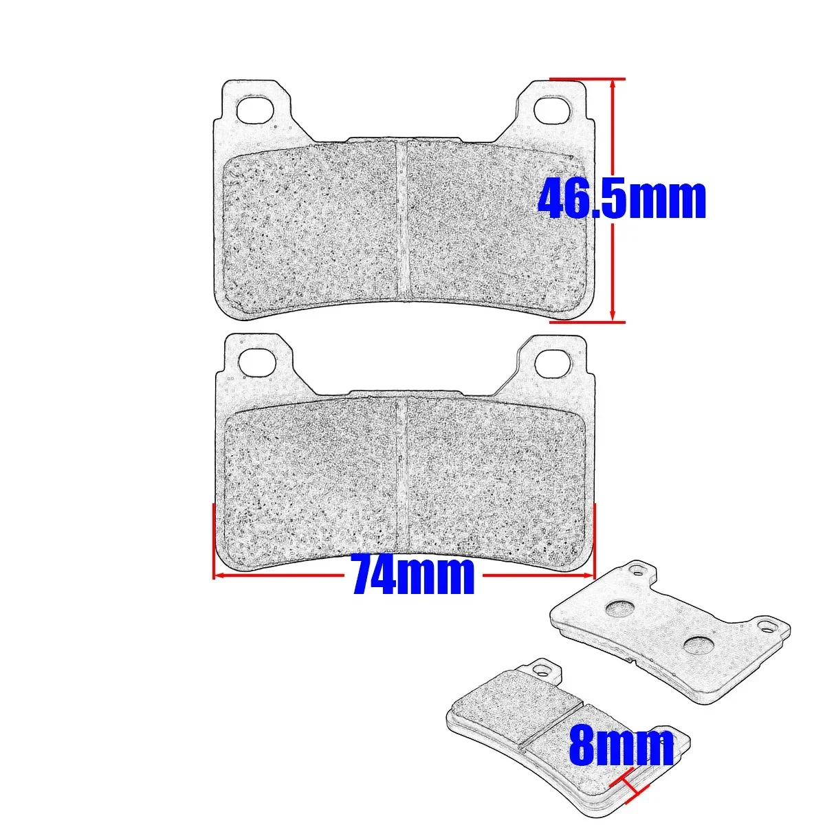 Motorcycle Parts Front & Rear Brake Pads Kit Brake Disk For HONDA CBR600RR CBR600 RR 2005 2006 CBR1000RR CBR1000 RR 2004 2005