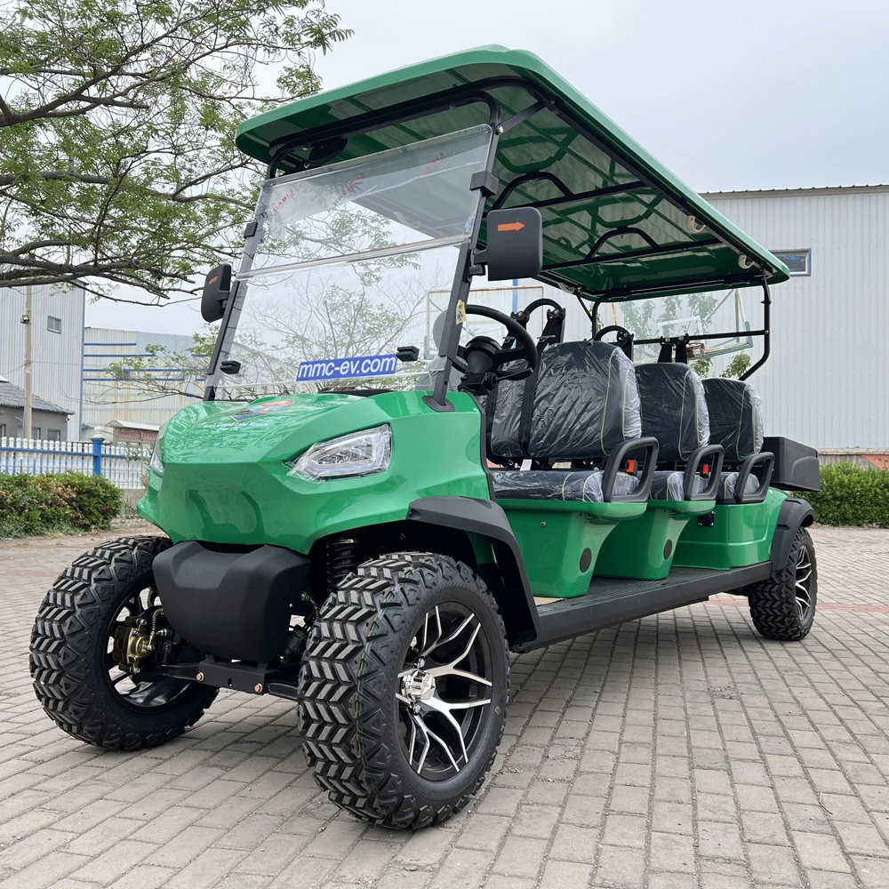 Small Farm 4000/5000/7500W 48v 60v 72v Lithium Utility Vehicle 2 4 6 Seats Electric Golf Cart with Cargo Bed