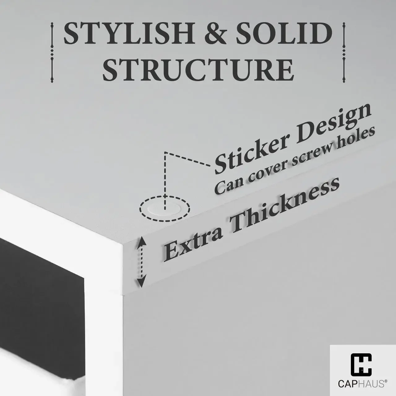 Sturdy Room 13-Inch Cube Storage Organizer Shelf, with Extra Thick Exterior Edge, Open Storage Shelf Divider