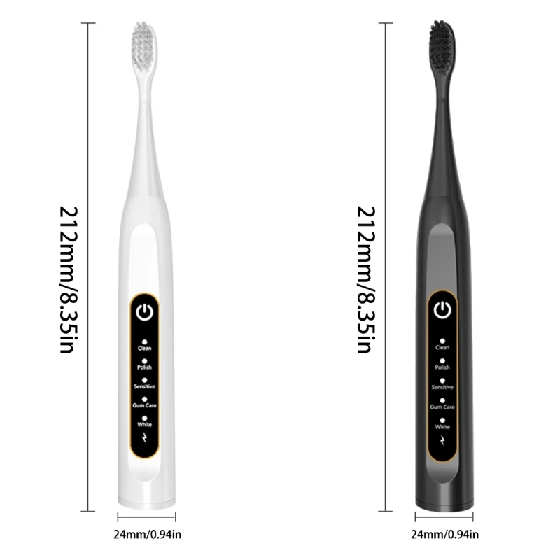 Ultrasonic Electric Toothbrush for Adults Rechargeable Ultrasonic Toothbrush with Brush Heads 5 Electric Toothbrush