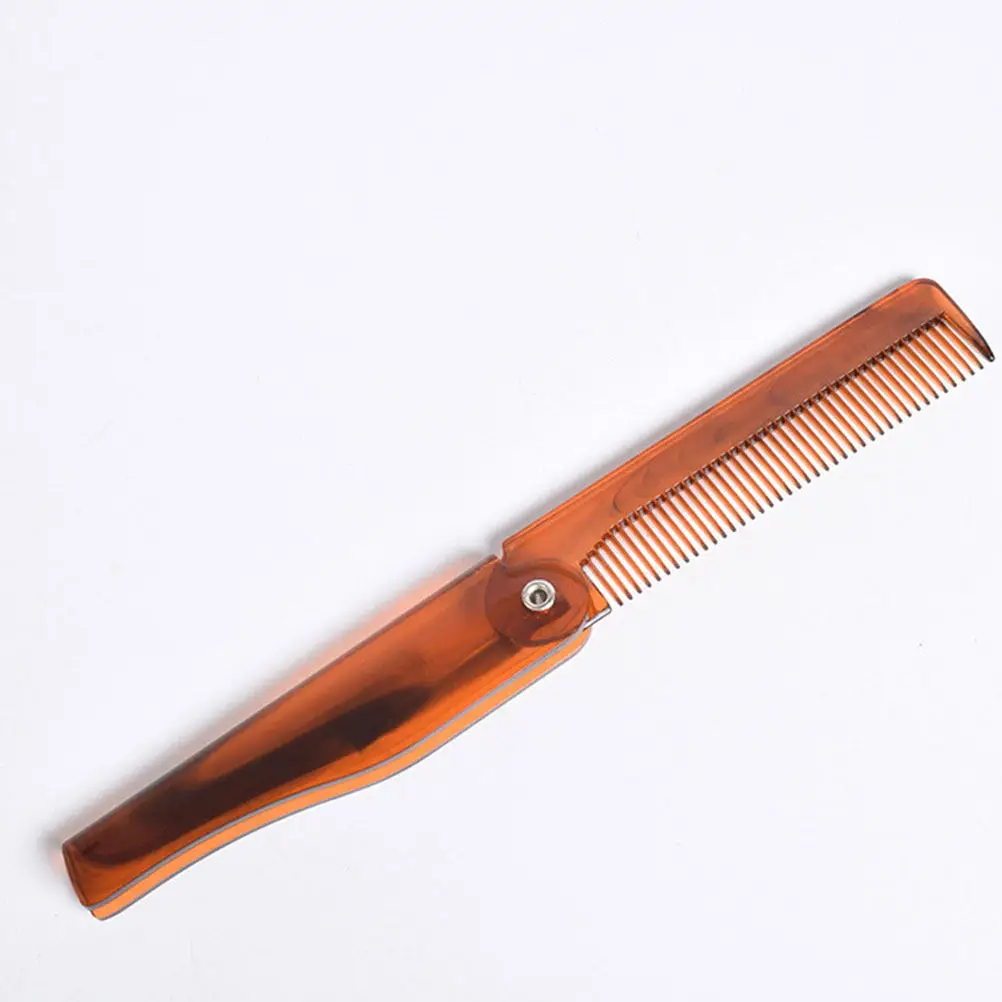 Foldable Beard Comb Pocket Comb for Men Folding Fine Tooth Hair Styling Portable Travel Grooming Mustache Pocket Combs for Men