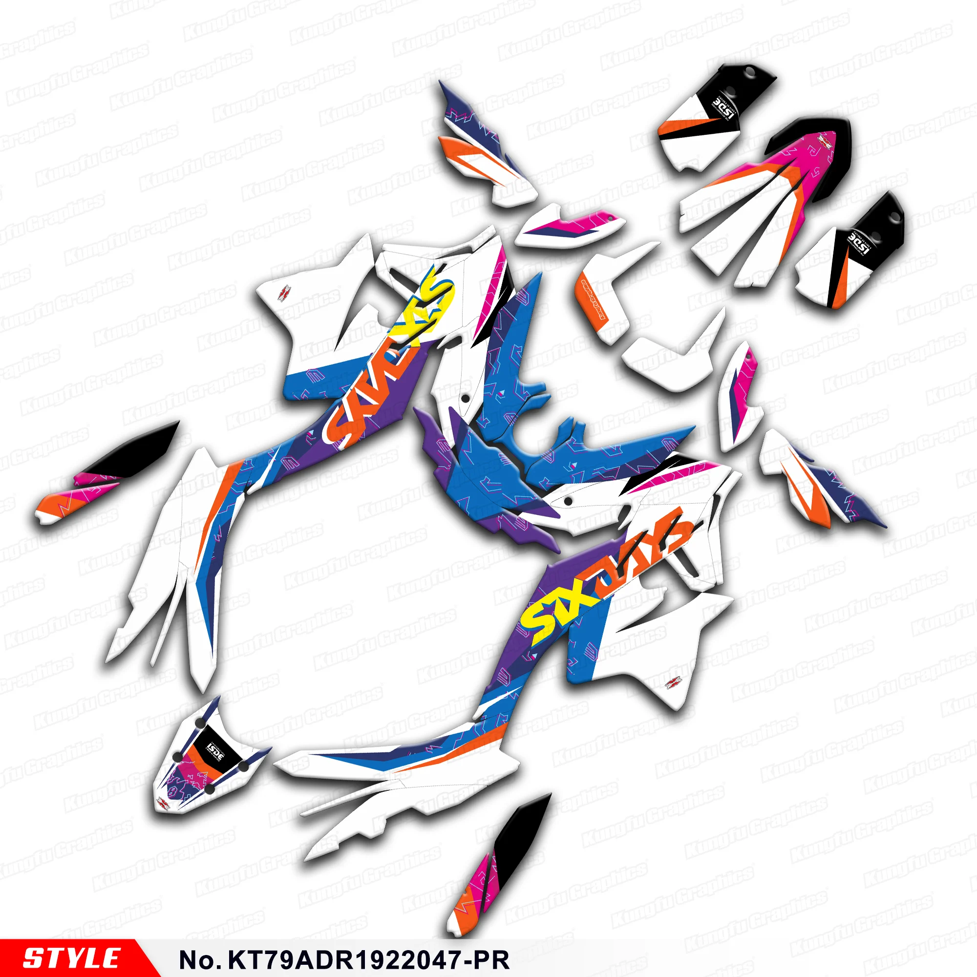 JY Racing Custom Adhesive Sticker Motorcycle Decals for KTM 790 Adventure 890 ADV R S L 2019 2020 21 22 Vinyl Graphics, Restyle