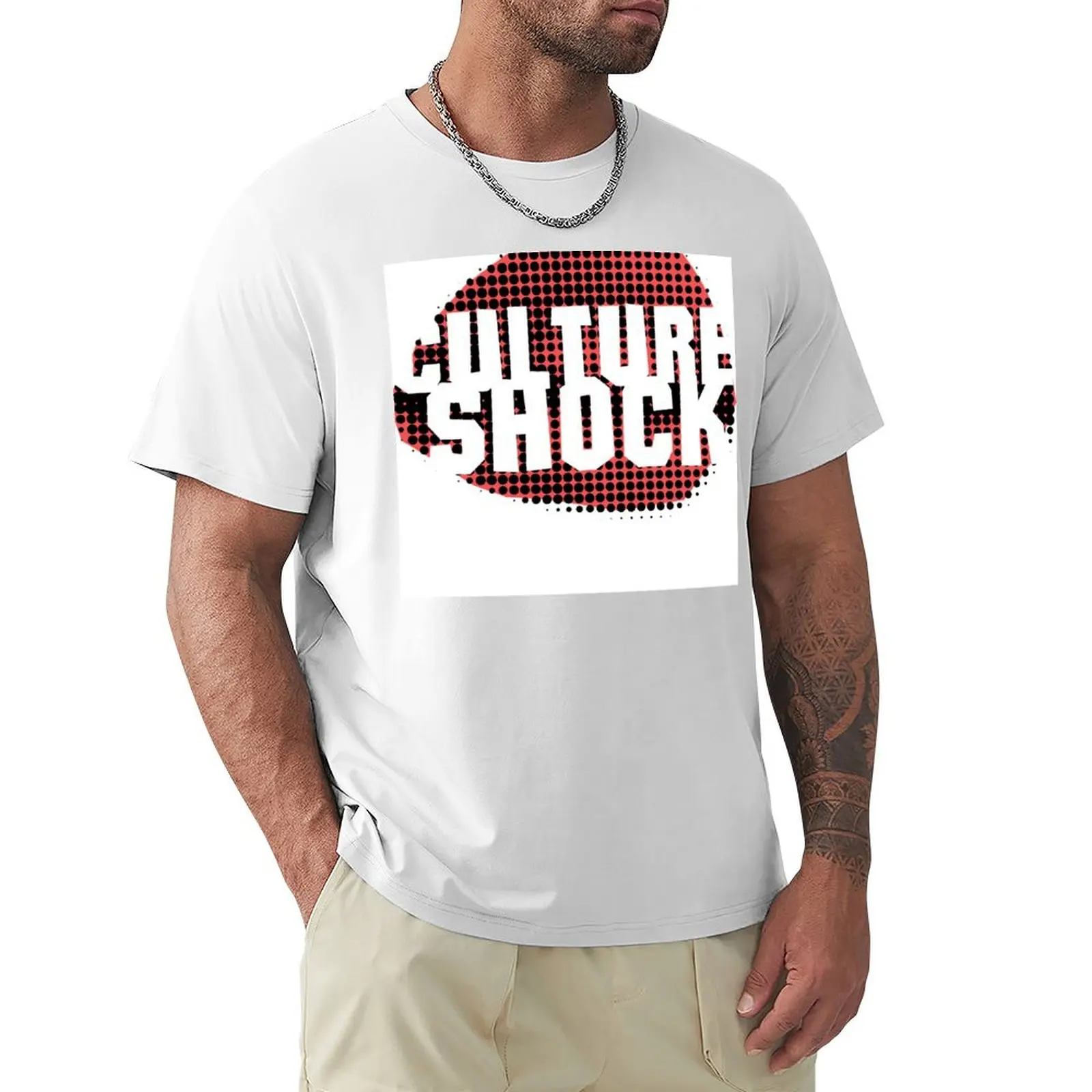 Culture Shock Logo T-shirt customs design your own vintage anime sports fans mens graphic t-shirts big and tall