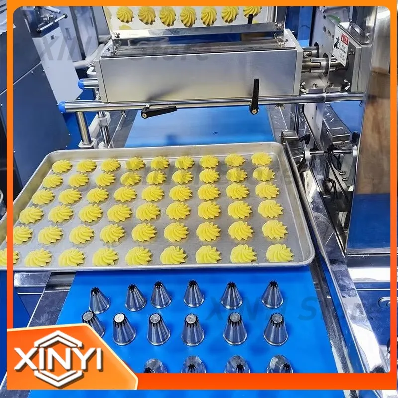 Full Automatic Cookie and Biscuit Forming Machine for Commercial Bakery Equipment | Cake Batter Depositor for Industrial