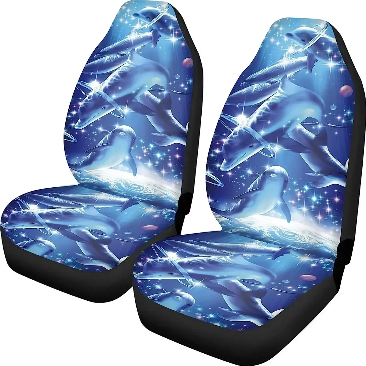 Dolphin Car Front Seat Cover Set2 Pack Car Seat Protector Bucket Seat Protector Universal Fit