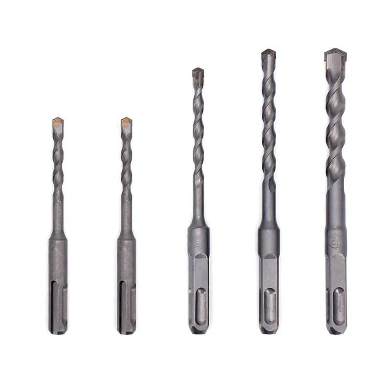 Square Handle Four Pits Electric Hammer Drill bit,round Handle Two Pits Two Slots Extended Impact drill,concrete Cement Drilling