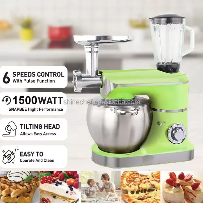 Professional 3 in 1 Planetary Dough Mixer Kitchen Food Processor 8.5L Stand Mixer Multi-Function Dough Cake Mixers