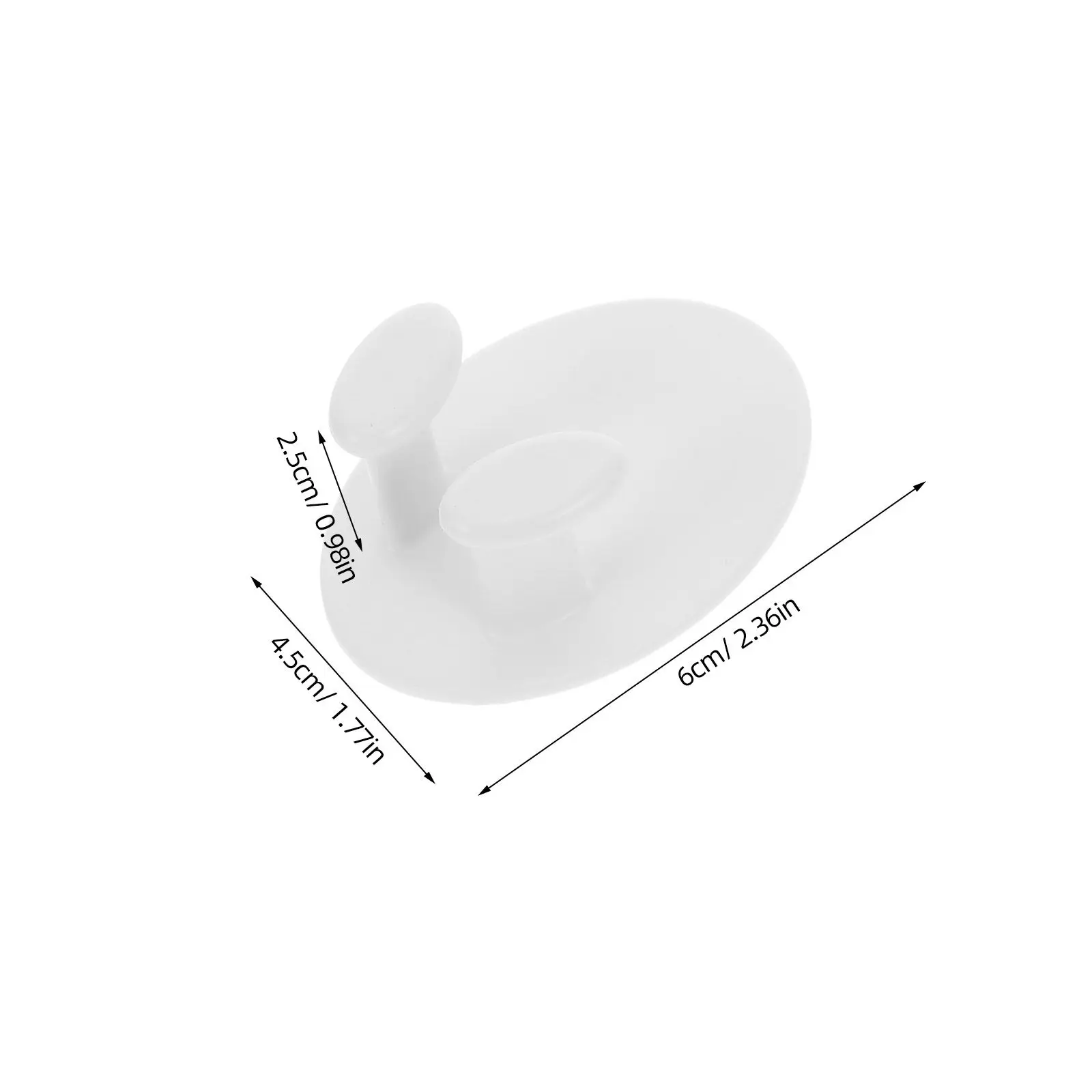 4Pcs Adhesive Plug Holder Oval Socket Hook Heavy-Duty Plastic Power Cable Organizer for Chargers Plugs Bath Ball Towel Keys
