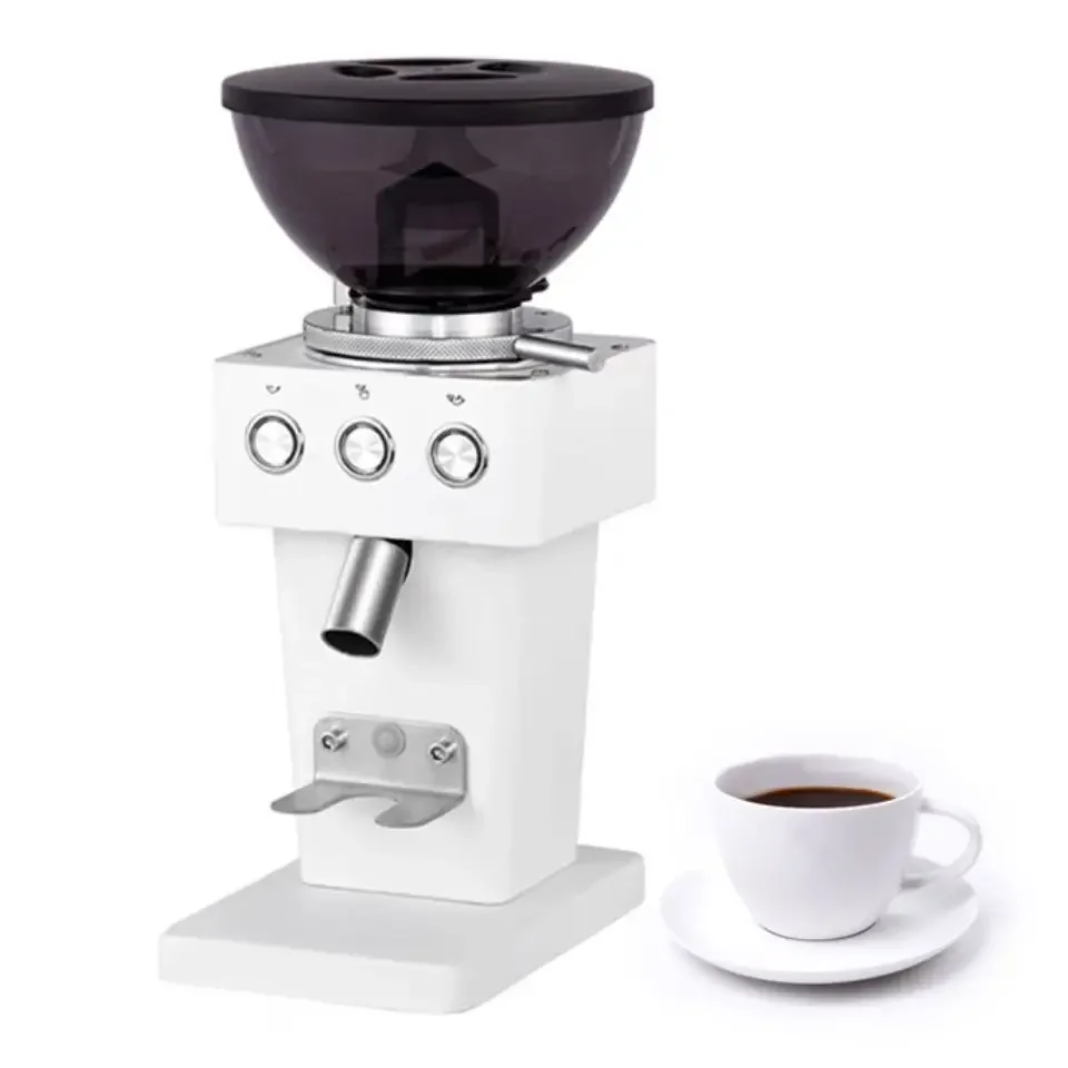 Professional Coffee Machine360W Coarse Grind Size Settings Automatic Burr Grinder Full Stainless Steel Housing One Touch Coffee