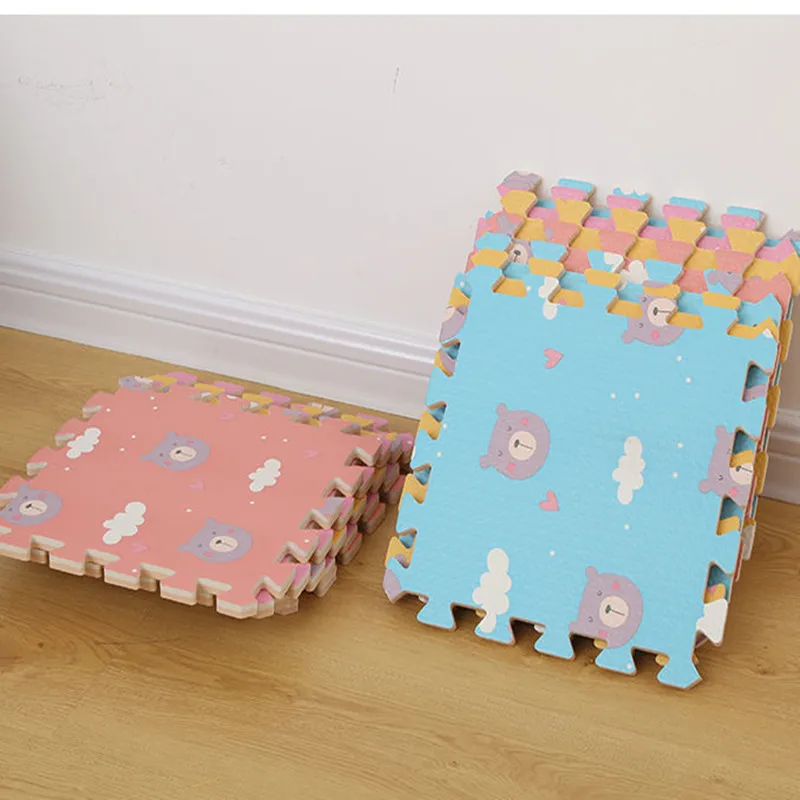 16 Stuks Activiteiten Mat Voor Baby Puzzel Mat Baby Speelmat 30X30Cm Beer Game Matten Tatame Baby Mat Speelkamer Mat Kruipmat Voetmat