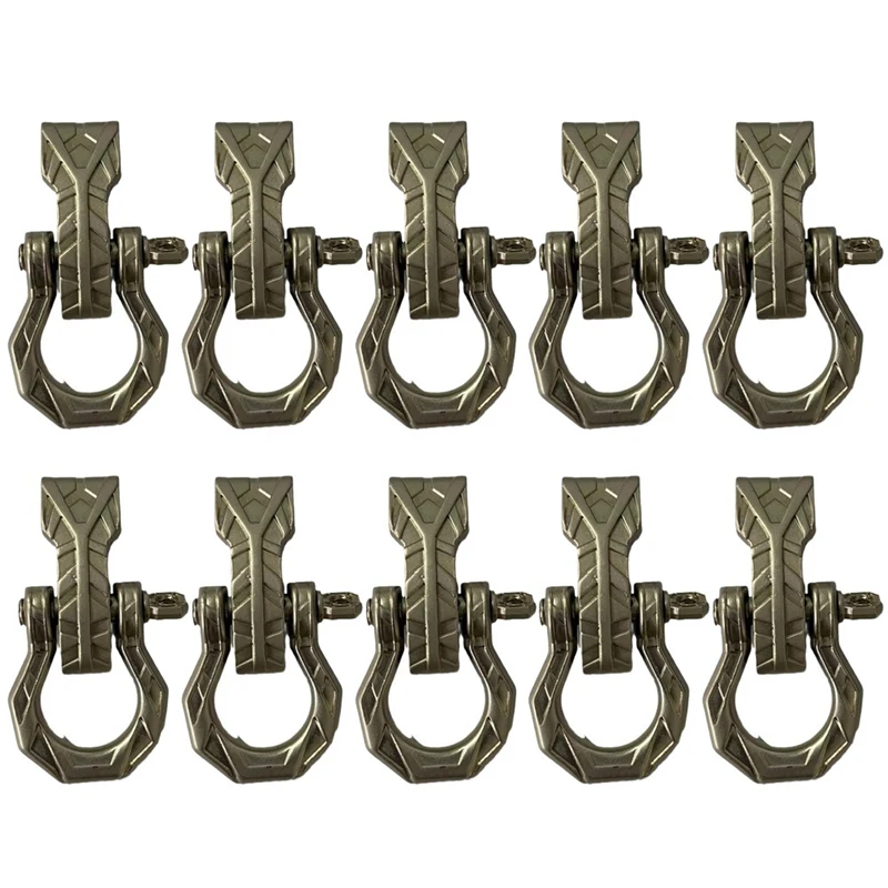 

NEW-Outdoor Umbrella Rope Braided Buckle Multi-Purpose Adjustment Buckle D Buckle Zinc Alloy Accessories