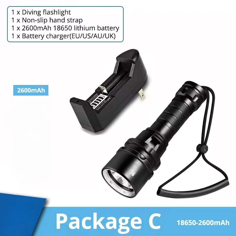 ESMARTER Dive Flashlight Black 4