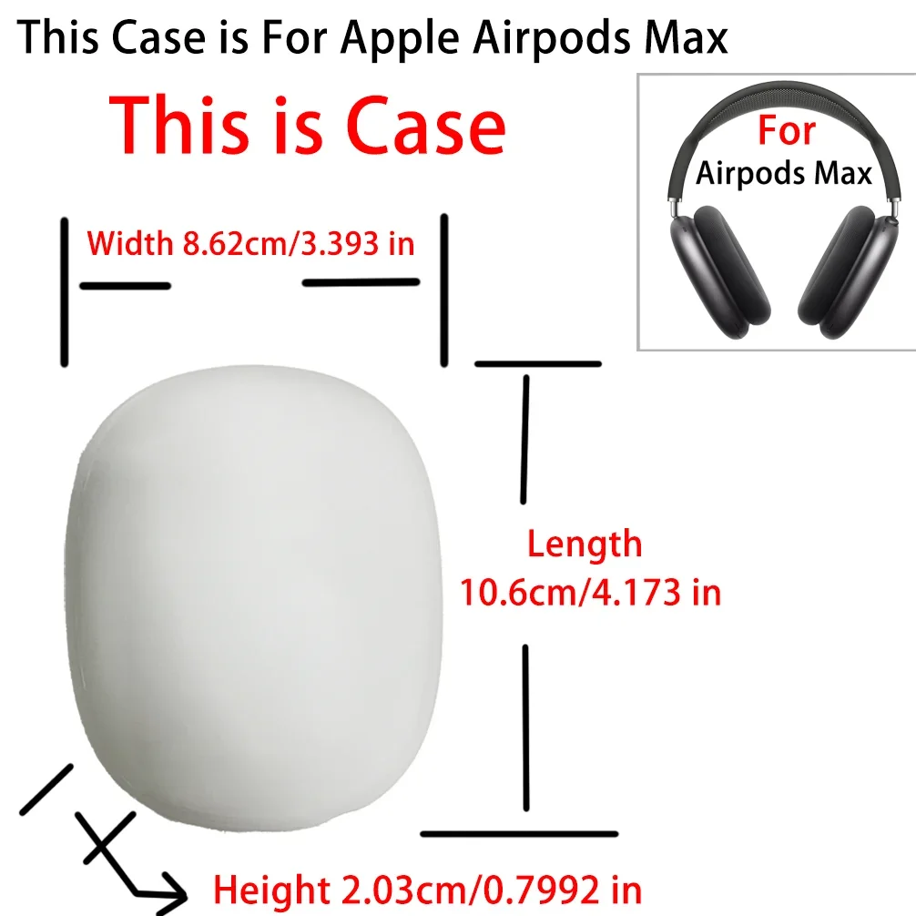 Funda protectora para Apple Airpods Max, funda Simple anticaída para auriculares, Fruit Strawberry