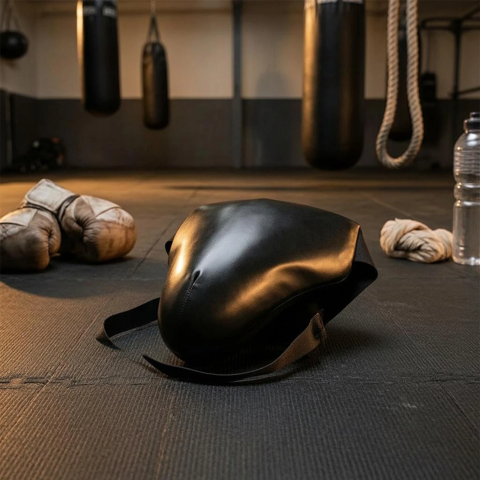 Hard Shell Groin Guard Contoured Padded Groin Protector Combat Sports Gear Secure Fit Full Coverage for Combat Arts
