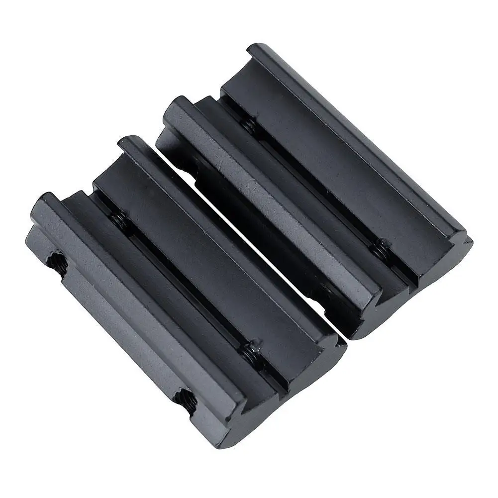 2pcs Tactical Picatinny 11mm Dovetail To 7/8" 20mm Weaver Adapter Rifle Scope Mount Tactical Hunting Accessories