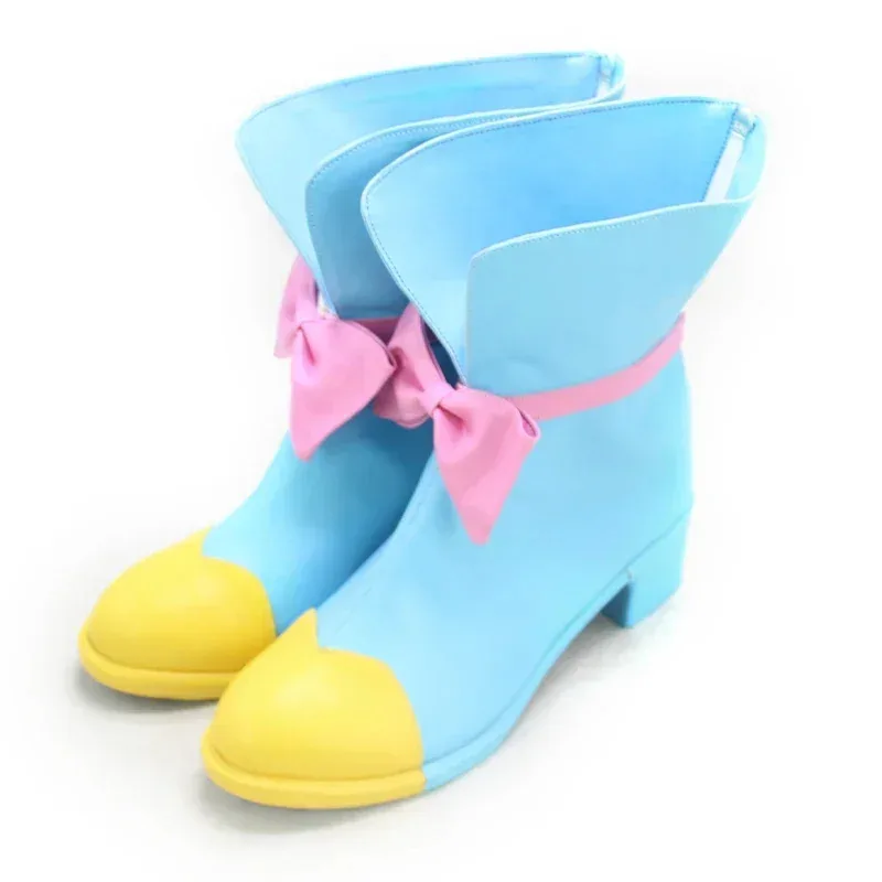 

Новая обувь для косплея Fuwa Kokone KiraKira Cure Spicy, реквизит для косплея, карнавальные ботинки на Хэллоуин, обувь из искусственной кожи на заказ2025