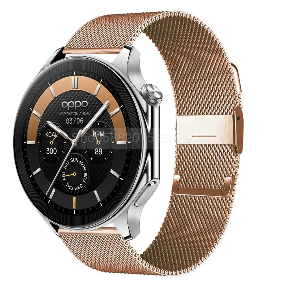 Metal Mesh Loop Strap For OnePlus Watch 2 2R OPPO Watch X 4 Pro Stainless Steel Bracelet For Realme Watch 3 S T1 Smart Watchband