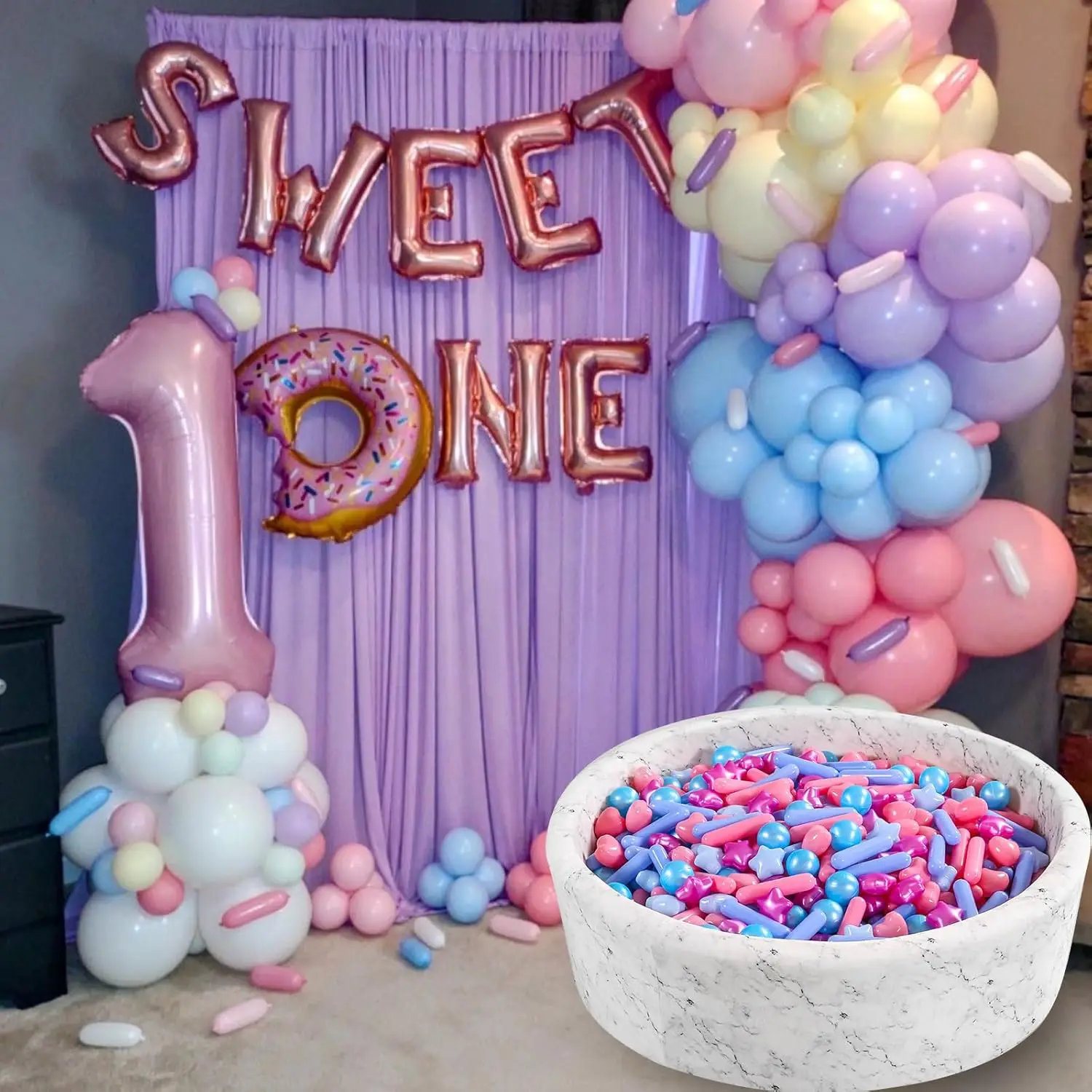 Ball Pit Balls for Baby and Toddler, 200pcs Phthalate Free BPA Free Crush Proof Plastic Mixed Colors Pit Balls Play Toys for Kid