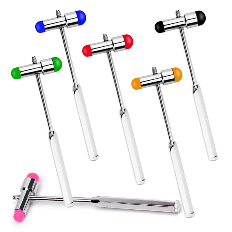 

Medical Neurological Percussor Stick Diagnostic Reflex Percussion Leg Body Nerve Test Massager Buck Hammer Tool with Brush Pin