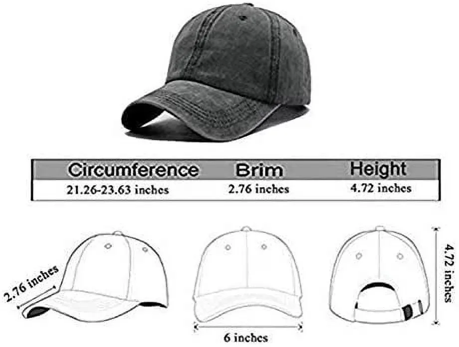 Thankful Grateful Blessed Baseball Cap Vintage Adjustable Washed Hats Cowboy Hats Denim Dad Hat for Men Women Boy Girl