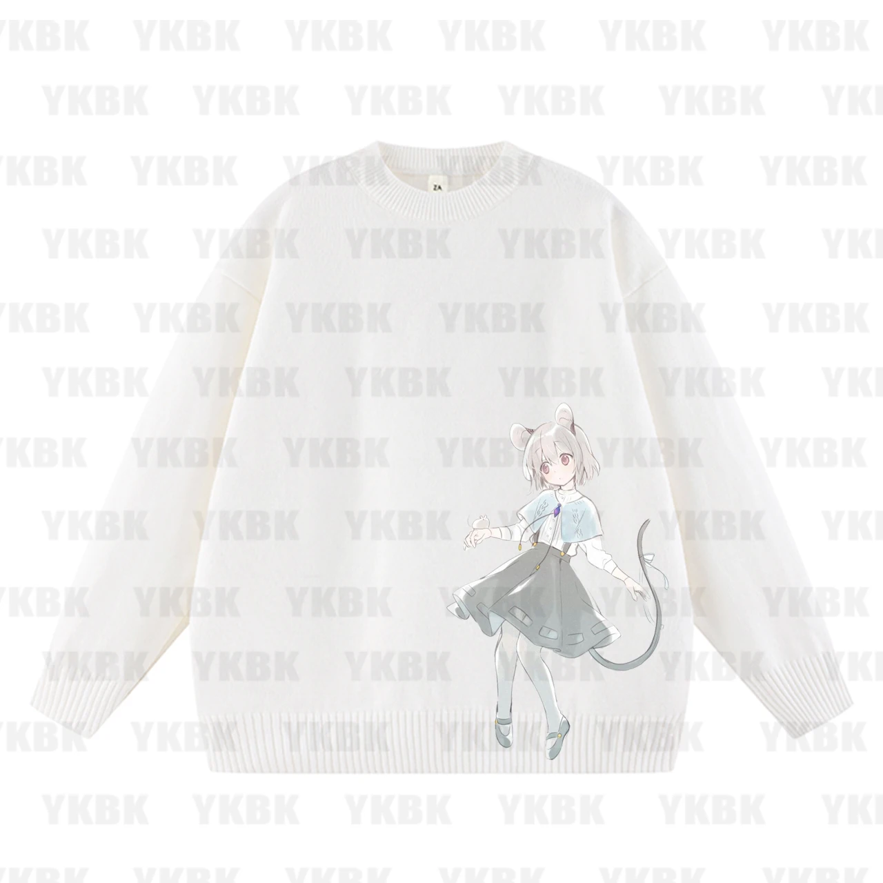 

Свитер в стиле ленивой академии с героями мультфильмов, длинный свободный топ, модный весенне-осенний женский свитер китайского бренда