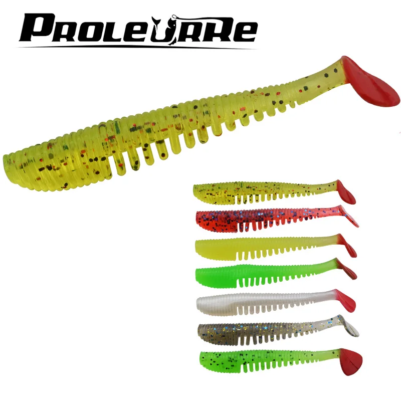 

Proleurre 8cm 2.5g 10pcs Wobblers Fishing Lures Easy Shiner Swimbaits Silicone Soft Bait Double Color Carp Artificial Soft Lure