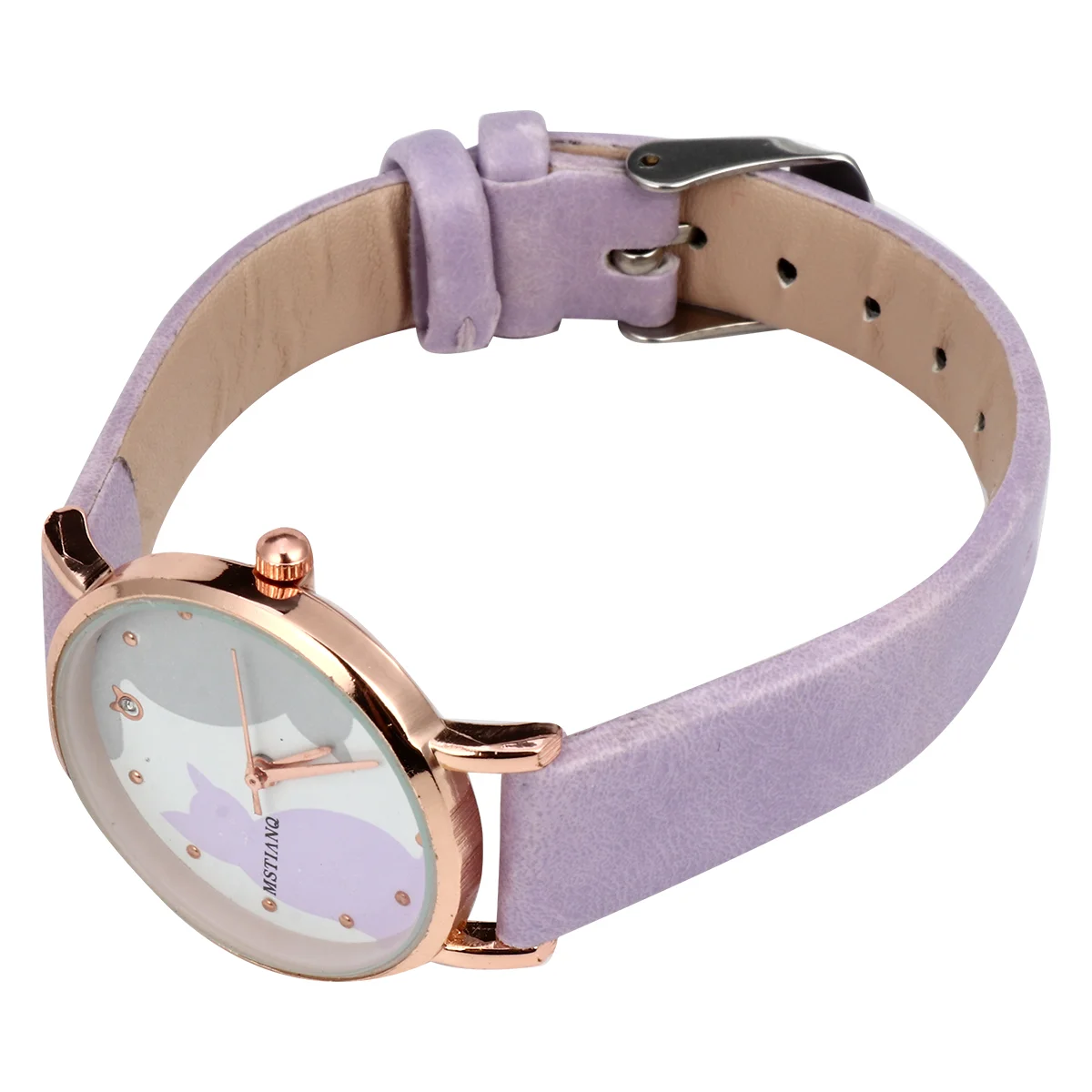 Cat Watch Cute Creative Adjustable Durable Lovely Alloy Dial Wrist Watches Strap