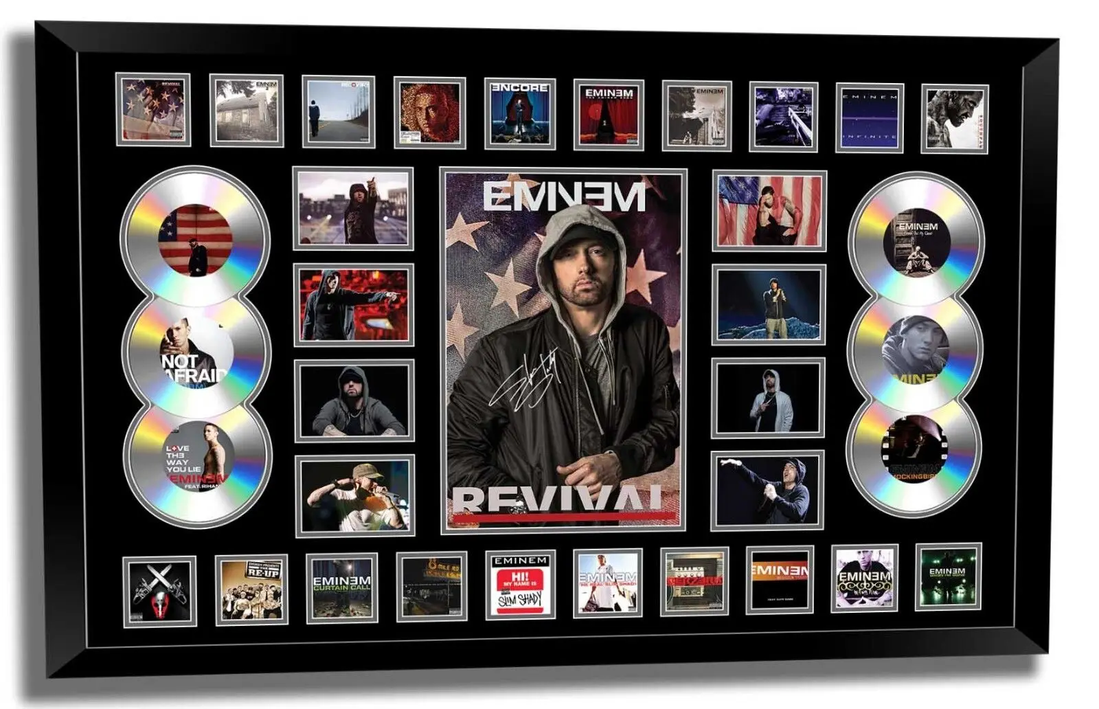 EMINEM Signed Memorabilia Silk Poster Home Decorative Wall Stickers Art Painting