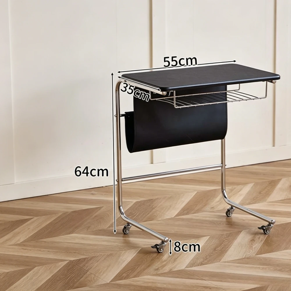 Bedside Table Sofa-side Table Living Room Bedroom Lazy Chair Desk Laptop Computer Table Movable Multifunctional Side Table image 5
