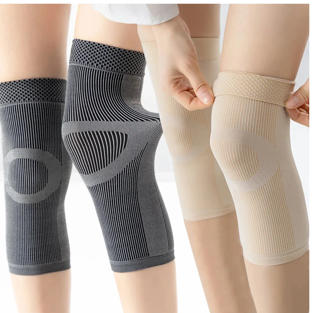 

Knee Brace Support Leg Warmer Breathable Thermal Kneepad Fitness Protector Seamless Elastic Knee Pads