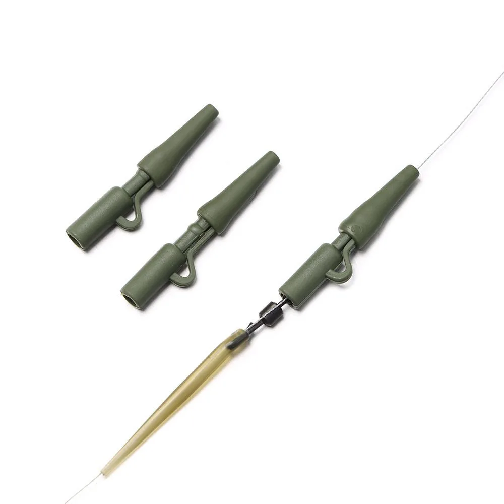 80 قطعة الذيل المطاط مخروط السلامة الرصاص كليب الكارب تلاعب الخشنة الذيل الأكمام التغيير السريع يدور الثقيلة معالجة مكافحة تشابك الأكمام #5