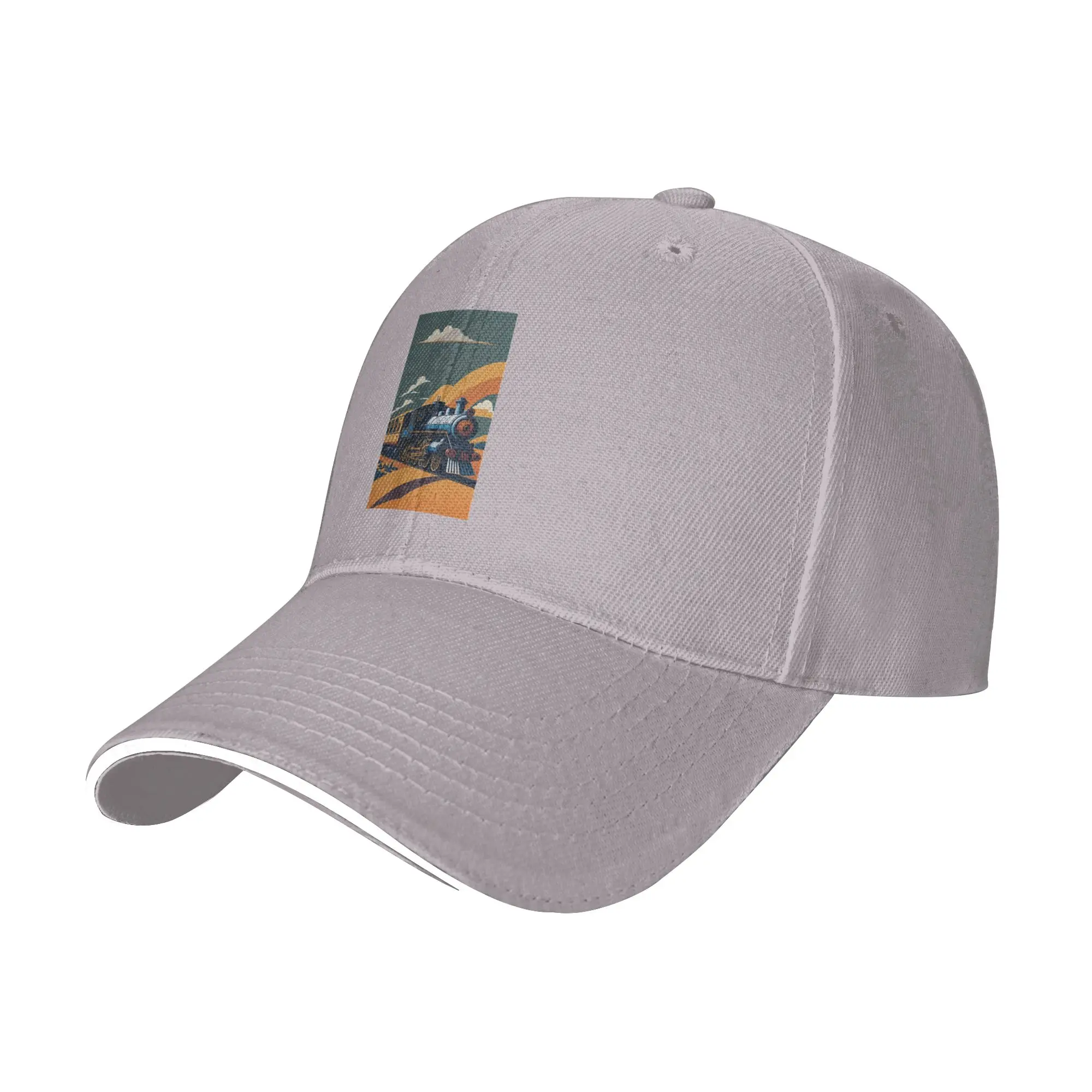 classic train Cap Fashion Casual Baseball Caps Adjustable Hat Hip Hop Summer Unisex Baseball Hats Customizable Polychromatic