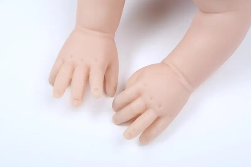 SANDIE 20 인치 도색되지 않은 빈 다시 태어난 아기 인형 키트 좋은 품질의 실리콘 비닐 Bebe Bonecas 인형 키트